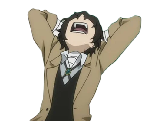 🤯 Стикер «Дазай Осаму / Osamu Dazai» для Telegram