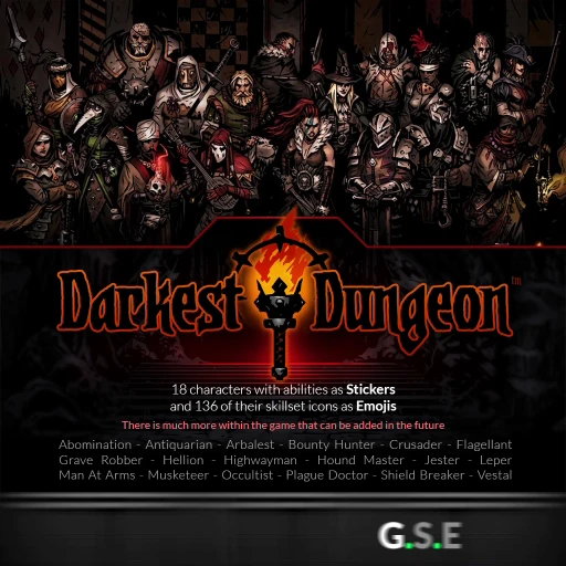 Стикерпак Darkest Dungeon для Telegram — скачать