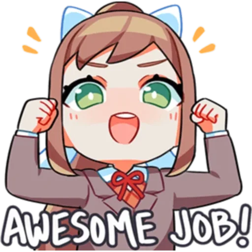 Стикерпак DDLC для Telegram — скачать