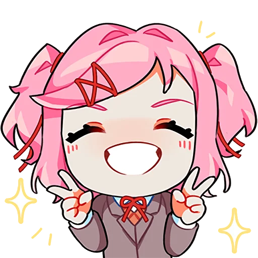 ✌️ Стикер «DDLC Team Salvato» для Telegram