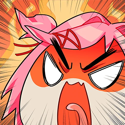 😡 Стикер «DDLC Team Salvato» для Telegram