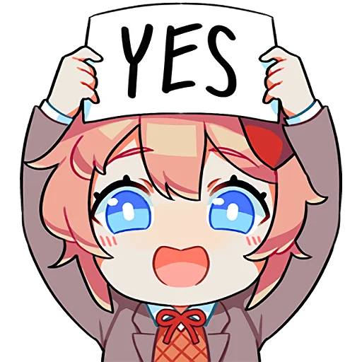 👍 Стикер «DDLC Team Salvato» для Telegram