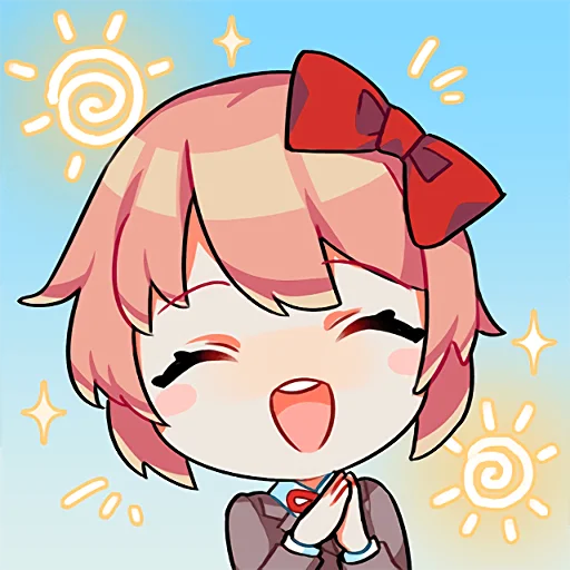 😄 Стикер «DDLC Team Salvato» для Telegram