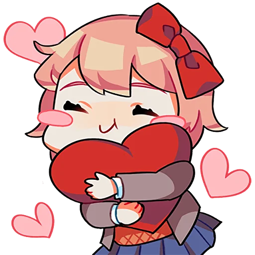 ❤️ Стикер «DDLC Team Salvato» для Telegram