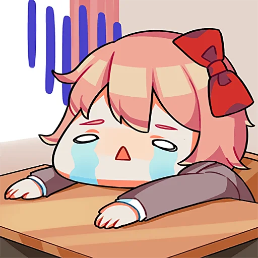 😢 Стикер «DDLC Team Salvato» для Telegram