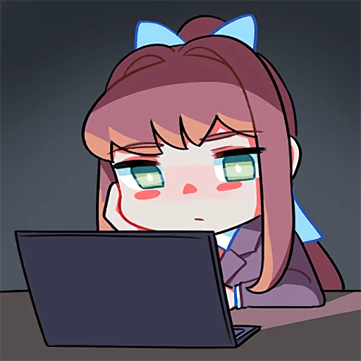 😶 Стикер «DDLC Team Salvato» для Telegram