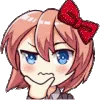 🤔 Эмодзи «Ddlc Animemotes» для Telegram