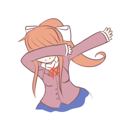 💪 Стикер «Doki Doki Literature Club!» для Telegram