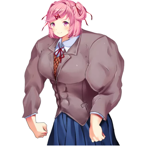 💪 Стикер «Doki Doki Literature Club!» для Telegram