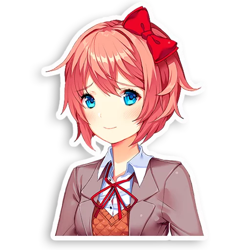 🙂 Стикер «DDLC Sayori» для Telegram