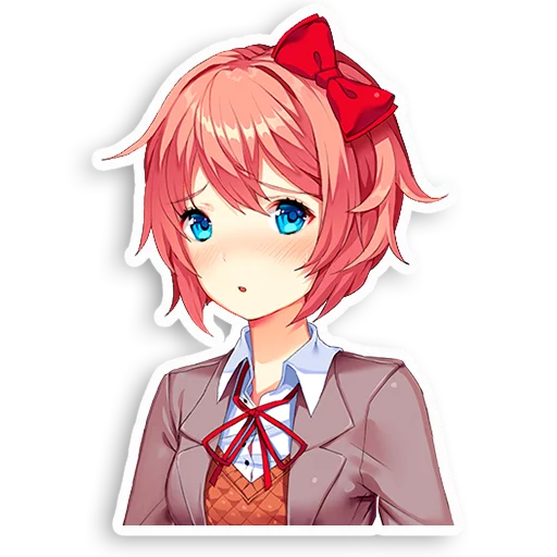 😒 Стикер «DDLC Sayori» для Telegram