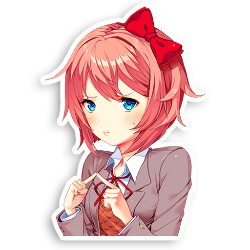 😕 Стикер «DDLC Sayori» для Telegram