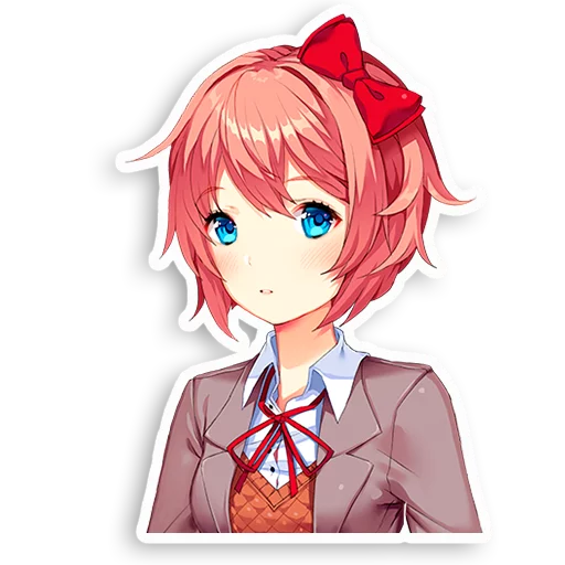 😯 Стикер «DDLC Sayori» для Telegram