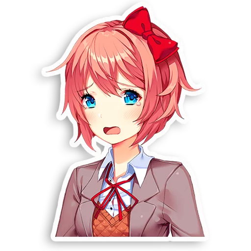 😫 Стикер «DDLC Sayori» для Telegram