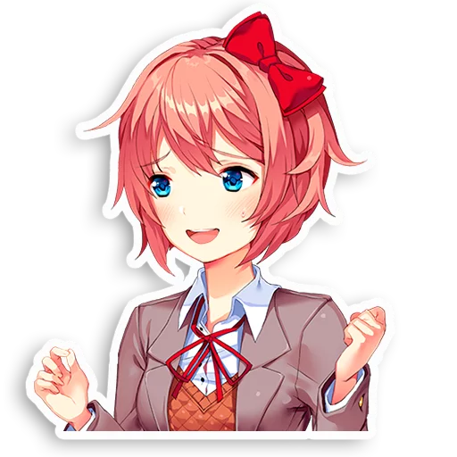 😅 Стикер «DDLC Sayori» для Telegram