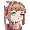 🙂 Эмодзи «Doki Doki Literature Club» для Telegram