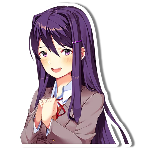😃 Стикер «DDLC Yuri» для Telegram