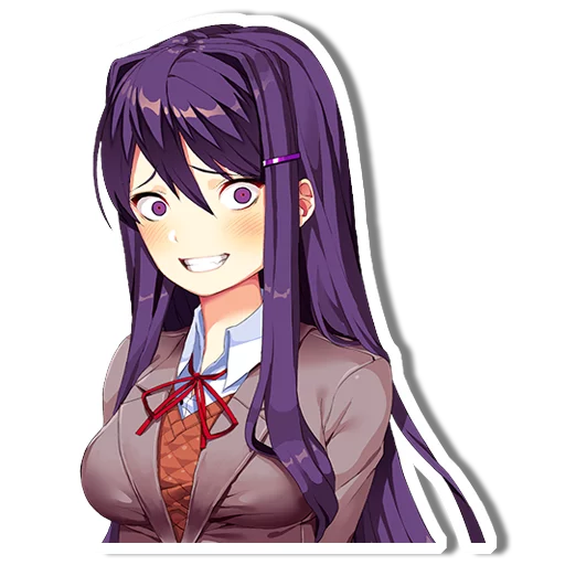 😁 Стикер «DDLC Yuri» для Telegram