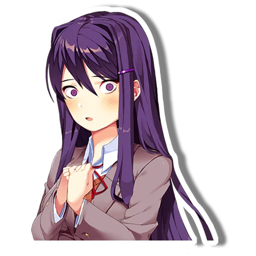 😲 Стикер «DDLC Yuri» для Telegram