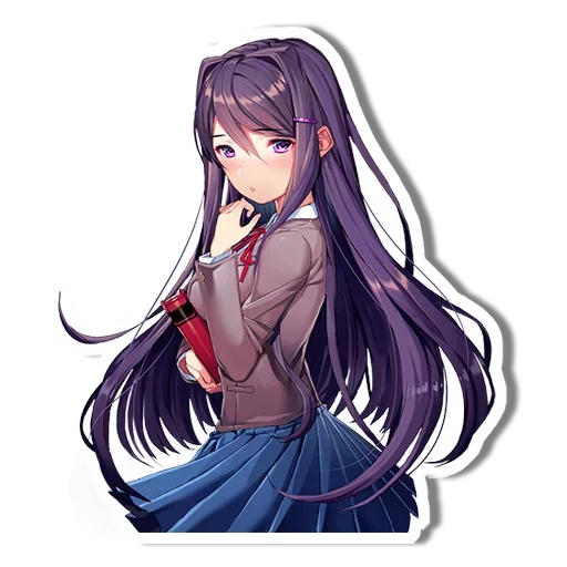 😮 Стикер «DDLC Yuri» для Telegram