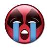 😭 Эмодзи «😀 Deadpool - эмоджи с Дэдпулом» для Telegram