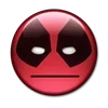 😐 Эмодзи «😀 Deadpool - эмоджи с Дэдпулом» для Telegram