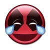 😂 Эмодзи «😀 Deadpool - эмоджи с Дэдпулом» для Telegram