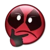 🤔 Эмодзи «😀 Deadpool - эмоджи с Дэдпулом» для Telegram