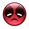 🙁 Эмодзи «😀 Deadpool - эмоджи с Дэдпулом» для Telegram