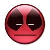 😑 Эмодзи «😀 Deadpool - эмоджи с Дэдпулом» для Telegram