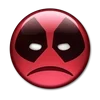 🙁 Эмодзи «😀 Deadpool - эмоджи с Дэдпулом» для Telegram