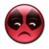 😟 Эмодзи «😀 Deadpool - эмоджи с Дэдпулом» для Telegram