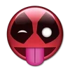 😜 Эмодзи «😀 Deadpool - эмоджи с Дэдпулом» для Telegram