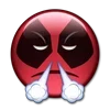 😤 Эмодзи «😀 Deadpool - эмоджи с Дэдпулом» для Telegram