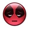 😟 Эмодзи «😀 Deadpool - эмоджи с Дэдпулом» для Telegram