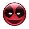 😁 Эмодзи «😀 Deadpool - эмоджи с Дэдпулом» для Telegram