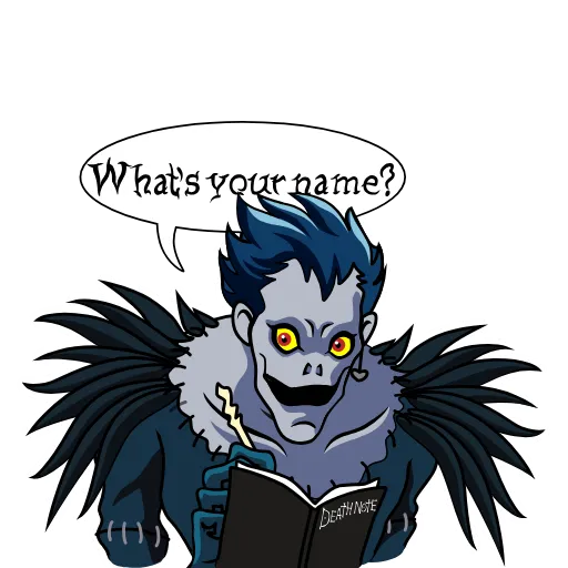🤔 Эмодзи «Death Note Emoji Puck» для Telegram