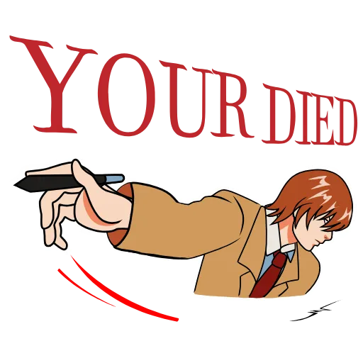 😒 Эмодзи «Death Note Emoji Puck» для Telegram