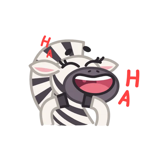 Стикерпак Debra Zebra для Telegram — скачать