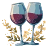 🍷 Эмодзи «Синие буквы, иконки нарисованные нейросетью» для Telegram