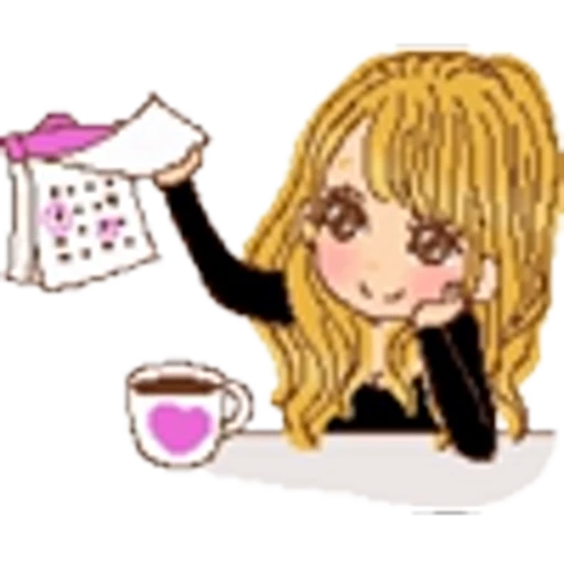📆 Эмодзи «Deco Gal Souzai» для Telegram