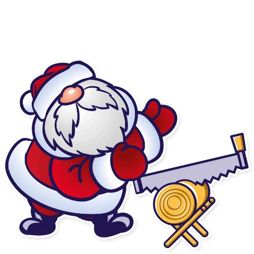 🪚 Стикер «Дед Мороз Ded Moroz» для Telegram