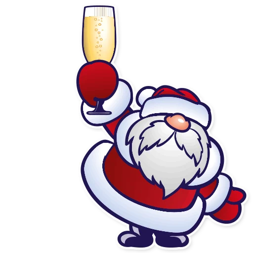 🥂 Стикер «Дед Мороз Ded Moroz» для Telegram