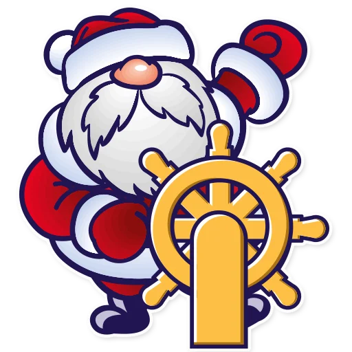 🌊 Стикер «Дед Мороз Ded Moroz» для Telegram