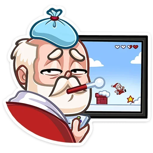 🎅 Стикер «Дед Мороз» для Telegram