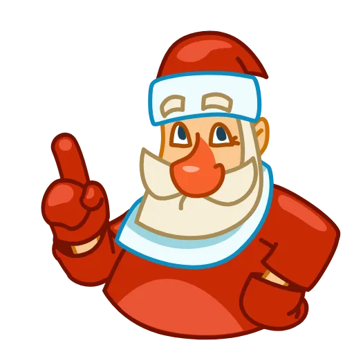☝️ Стикер «Ded Moroz» для Telegram