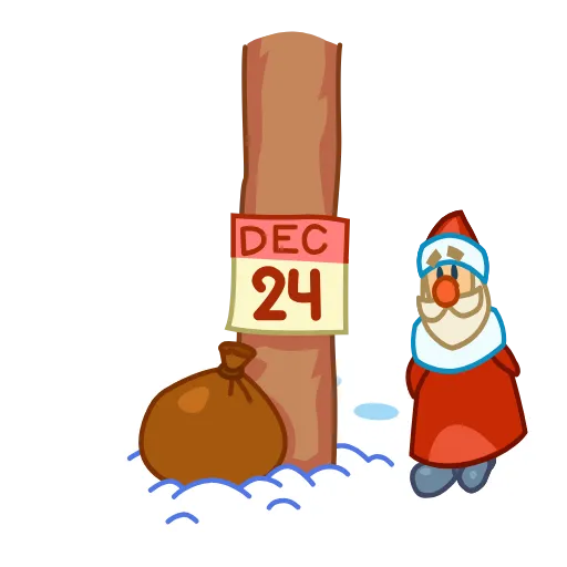 ⏳ Стикер «Ded Moroz» для Telegram