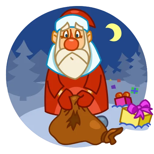 😟 Стикер «Ded Moroz» для Telegram