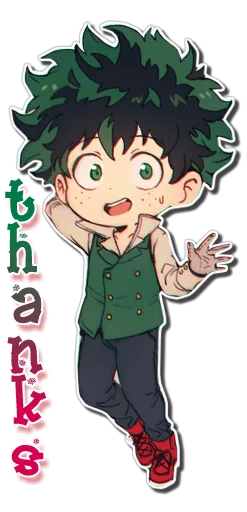 🙏 Стикер «Midoriya Izuku [รקร]» для Telegram