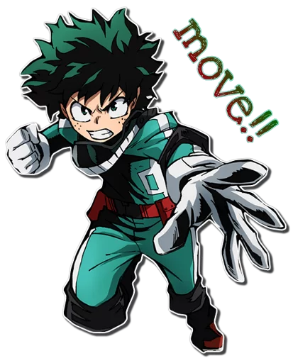 👿 Стикер «Midoriya Izuku [รקร]» для Telegram